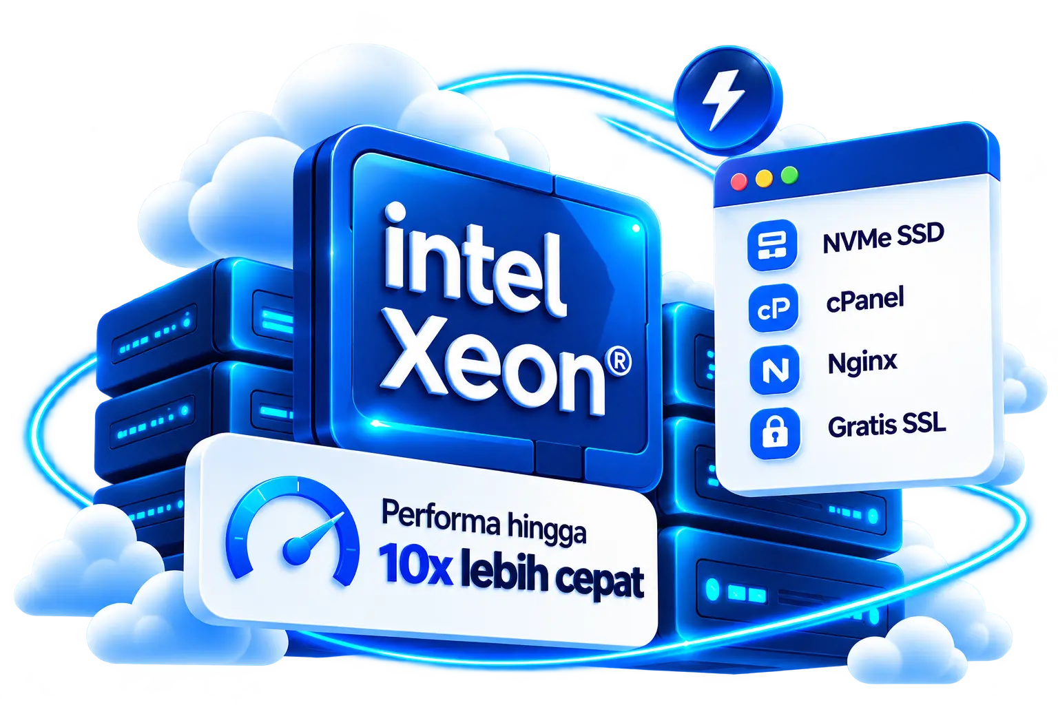Ilustrasi server Cloud Hosting Murah GOHOST