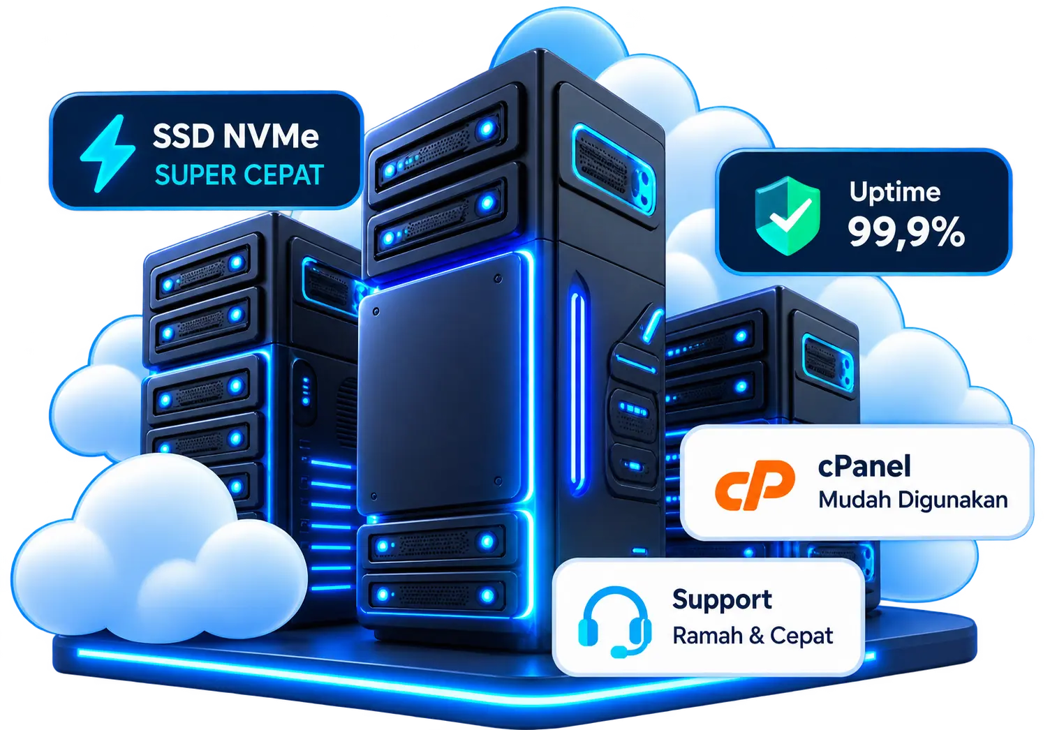 Ilustrasi server Web Hosting Murah GOHOST