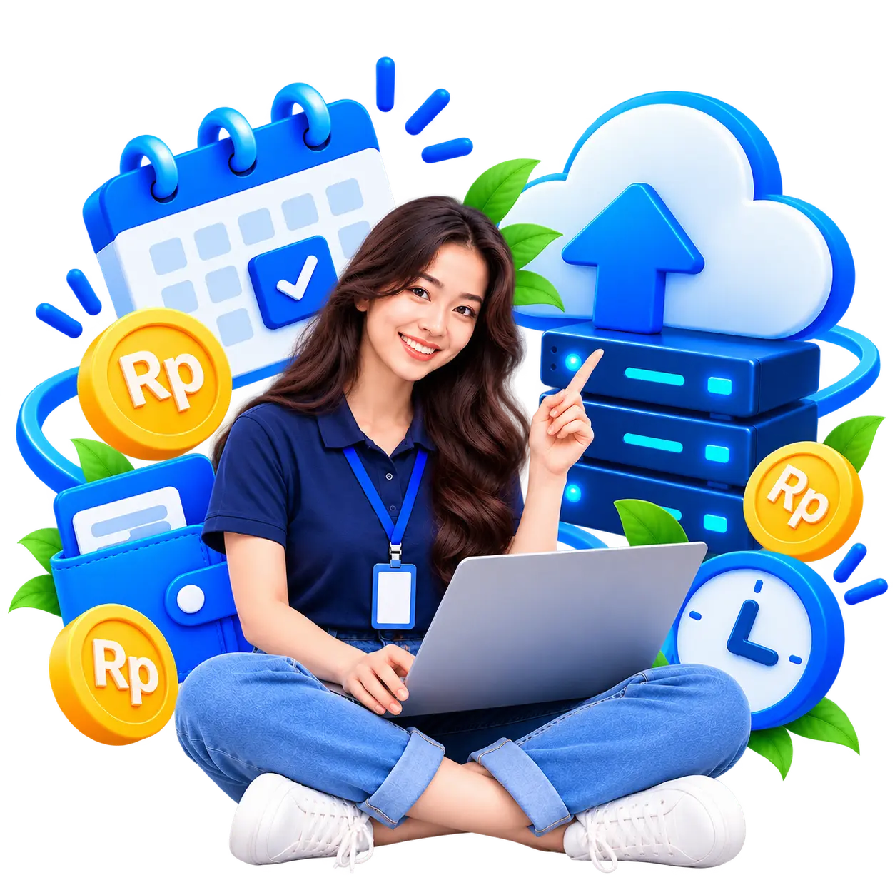 Ilustrasi pembayaran hosting bulanan
