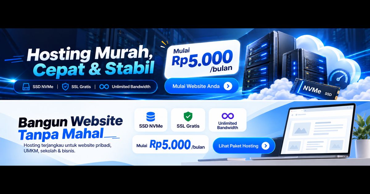 Hosting 5 Ribu per Bulan Terbaik Gohost SSD NVMe cPanel