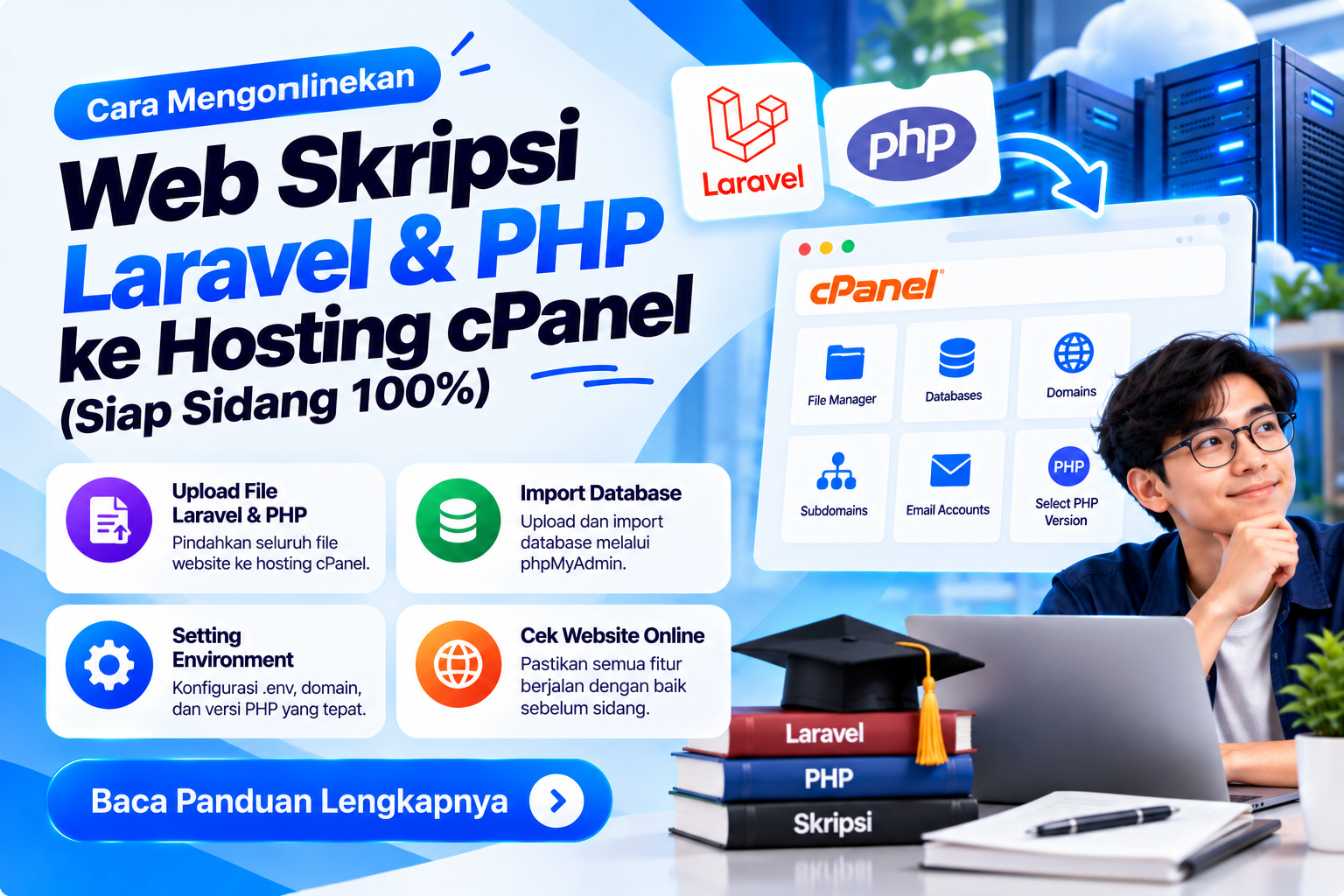 Cara Mengonlinekan Web Skripsi Laravel dan PHP ke Hosting cPanel