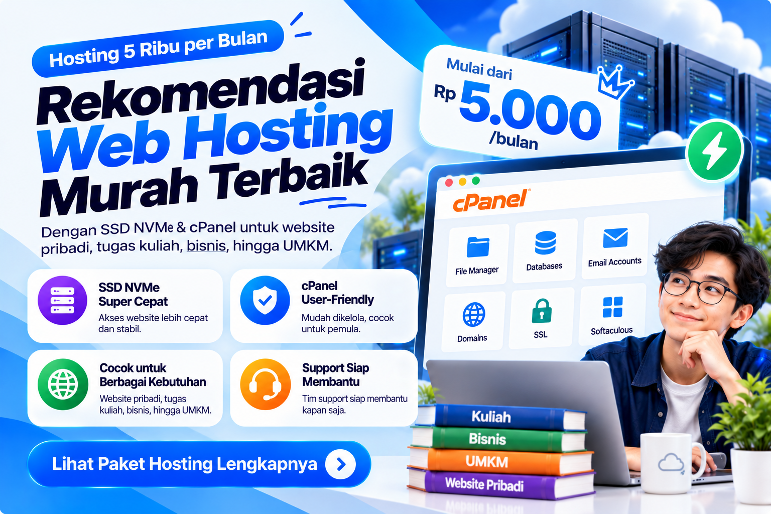 Infrastruktur Server NVMe Cepat Keuntungan Cloud Hosting Gohost