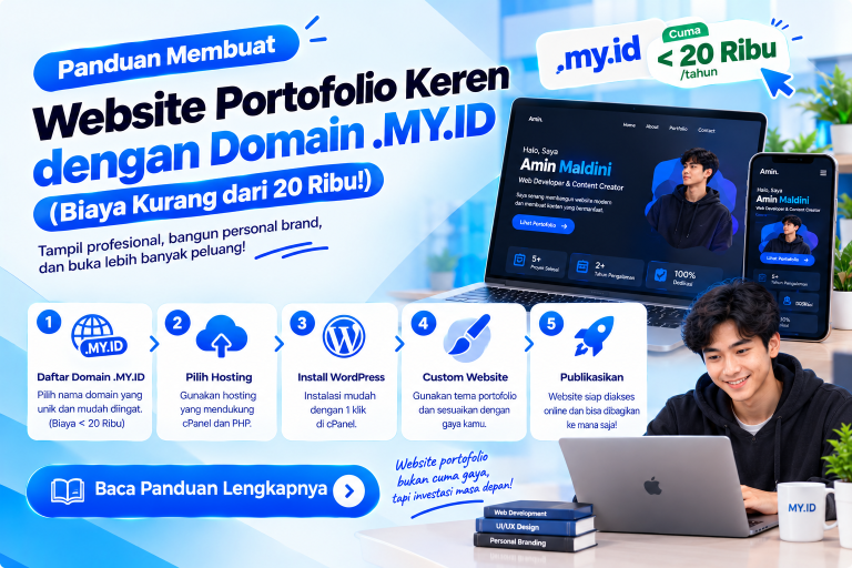 Panduan Membuat Website Portofolio Keren dengan Domain MY ID