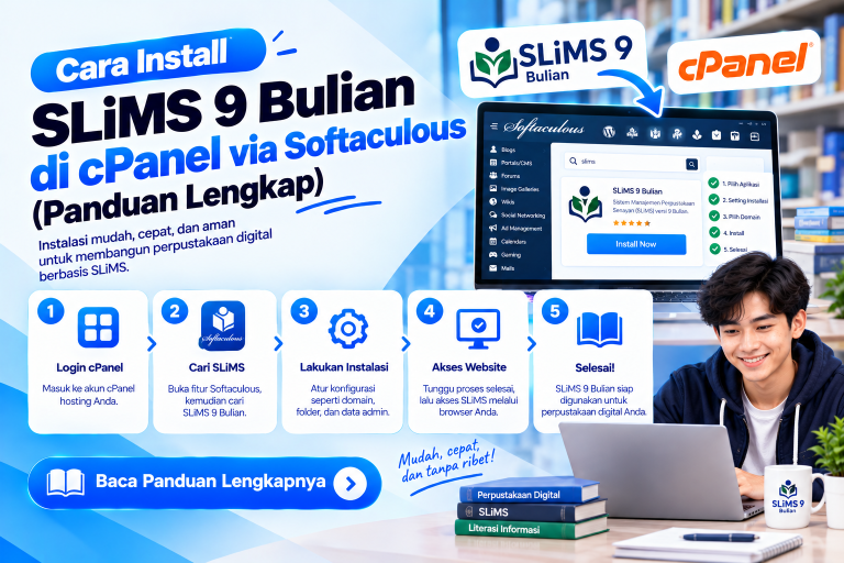 Cara Install SLiMS di cPanel via Softaculous: Panduan 9 Bulian Lengkap