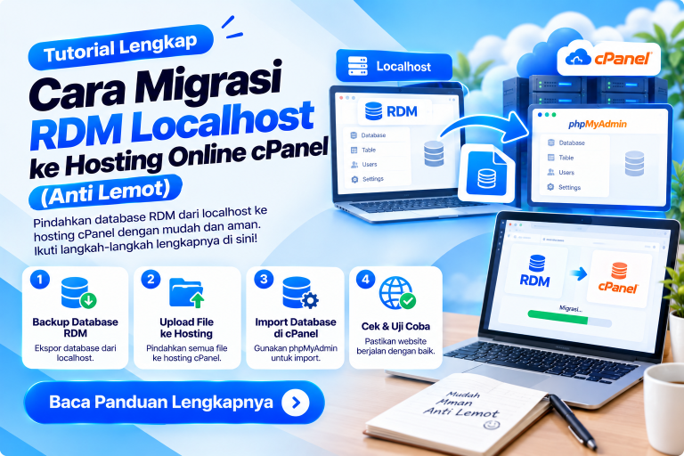 Tutorial Lengkap Cara Migrasi RDM Localhost ke Hosting Online cPanel (Anti Lemot)